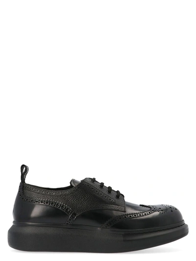 Shop Alexander Mcqueen 'hybrid' Lace-up Shoes In Black