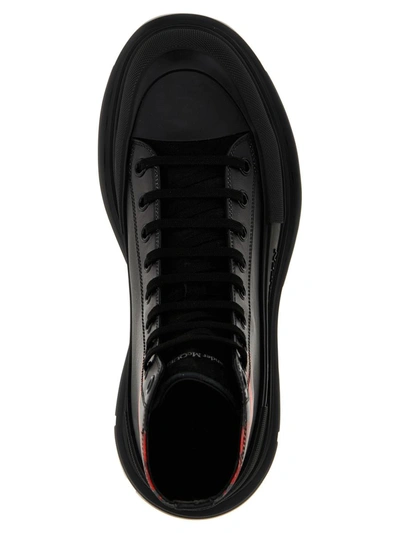 Shop Alexander Mcqueen 'tread Slick' Ankle Boots In Black