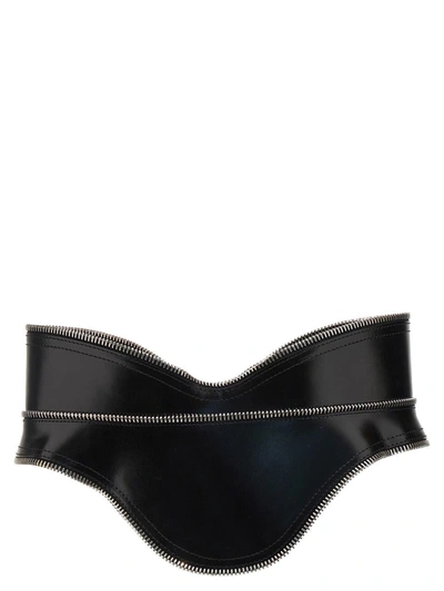 Shop Alexander Mcqueen Corset Belt In Black