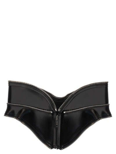 Shop Alexander Mcqueen Corset Belt In Black