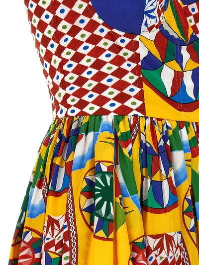 Shop Dolce & Gabbana 'carretto' Dress In Multicolor