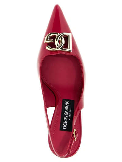 Shop Dolce & Gabbana 'lollo' Slingback In Fuchsia