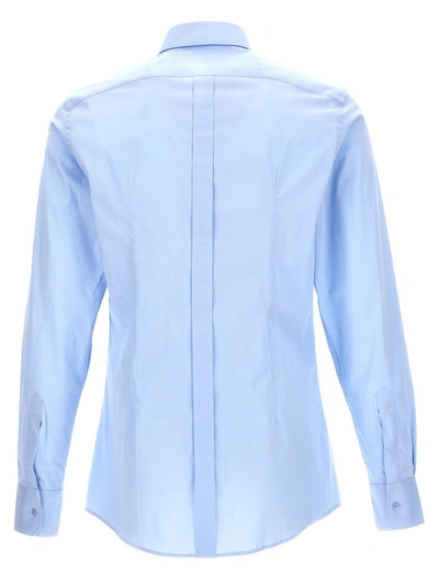 Shop Dolce & Gabbana Dg Essential Shirt In Light Blue