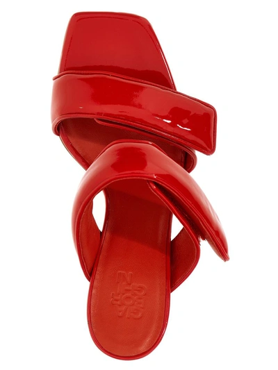 Shop Gia Borghini 'perni 03'  X Pernille Teisbaek Mules In Red