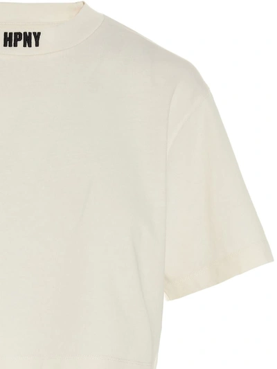 Shop Heron Preston 'hpny' Cropped T-shirt In White/black