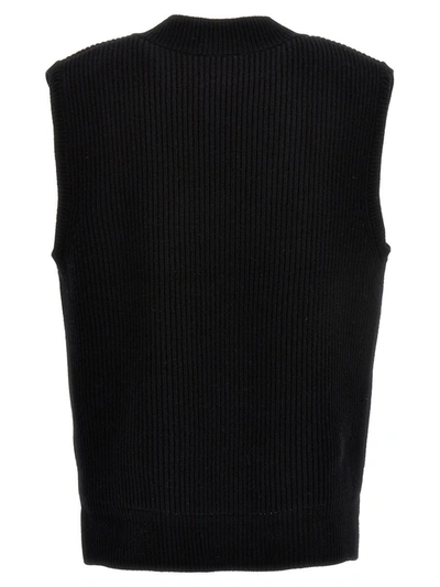 Jw Anderson J.w. Anderson Logo Patch Vest In Black