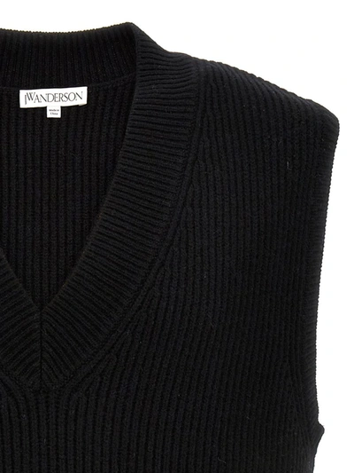 Jw Anderson J.w. Anderson Logo Patch Vest In Black