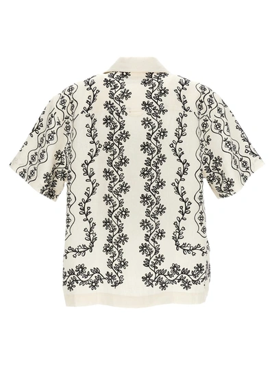 Shop Jacquemus 'jean' Shirt In White/black