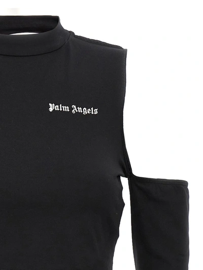 Shop Palm Angels Top Cut Out In Black