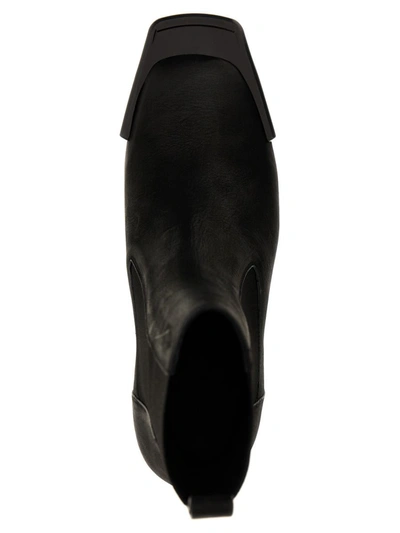 Shop Rick Owens 'grilled Platforms 45' Ankle Boots In Black