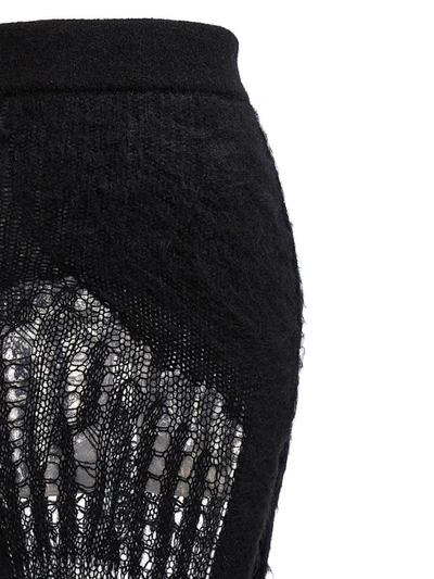 Shop Rick Owens 'spider Ziggy' Midi Skirt In Black