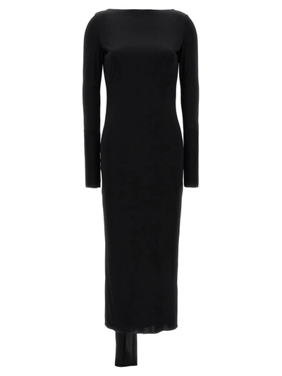Shop Versace La Vacanza Capsule Long Dress In Black