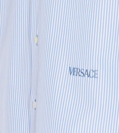 Shop Versace Shirts In Blue