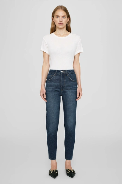 Shop Anine Bing Amani Tee In Off White Cashmere Blend