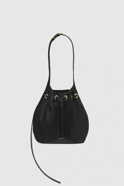 Shop Anine Bing Mini Alana Bucket Bag In Black