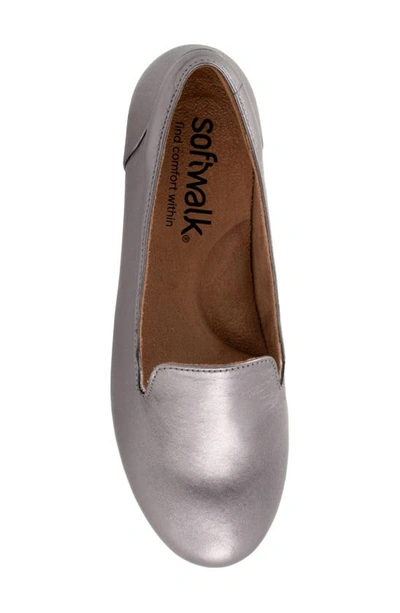 Shop Softwalk ® Shelby Flat In Pewter