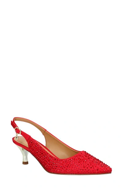 Shop J. Reneé Ferryanne Pointed Toe Slingback Pump In Red