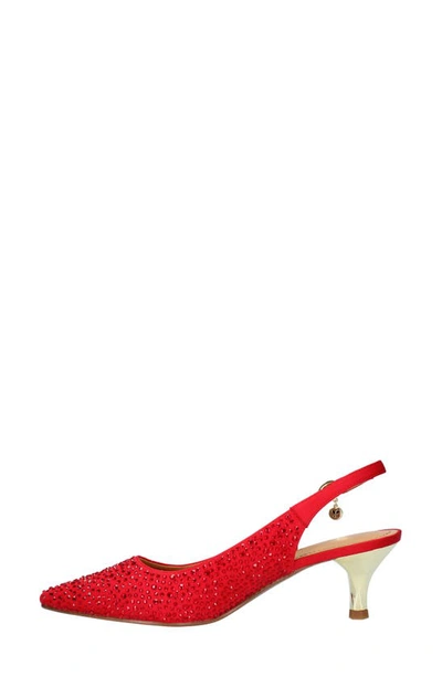 Shop J. Reneé Ferryanne Pointed Toe Slingback Pump In Red