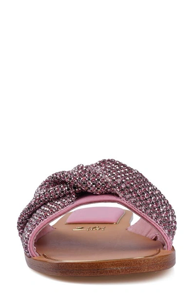 Zigi Judith Slide Sandal In Pink Lthr