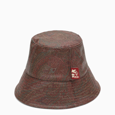 Shop Etro | Paisley Motif Fisherman's Hat In Brown