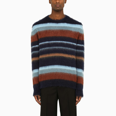 Shop Etro | Striped Crew-neck Sweater In Wool In Multicolor