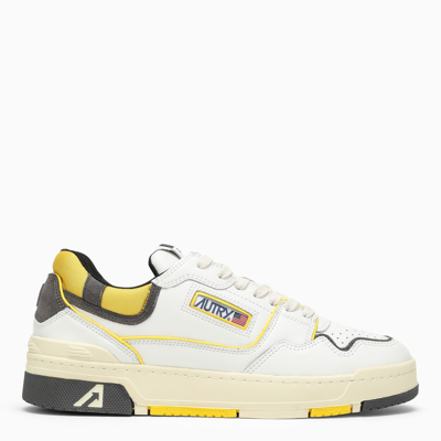 Shop Autry | Low Clc White/grey/yellow Trainer