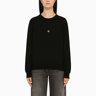 Shop Givenchy | Black Crew-neck Sweater With Logo