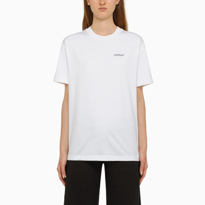 Shop Off-white ™ | White Crew-neck T-shirt With Logo