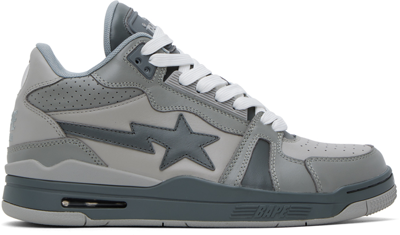 Shop Bape Gray Sk8 Sta #1 M1 Sneakers In Gyx Gray