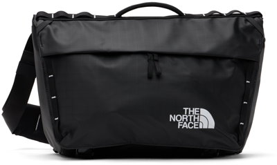 Shop The North Face Black Base Camp Voyager Messenger Bag In Ky4 Tnf Black/tnf Wh