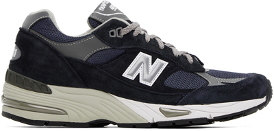 Shop New Balance Navy 'made In Uk' 991v1 Sneakers