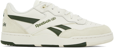 Shop Reebok White & Green Bb 4000 Ii Sneakers In Varsity Green/vintag