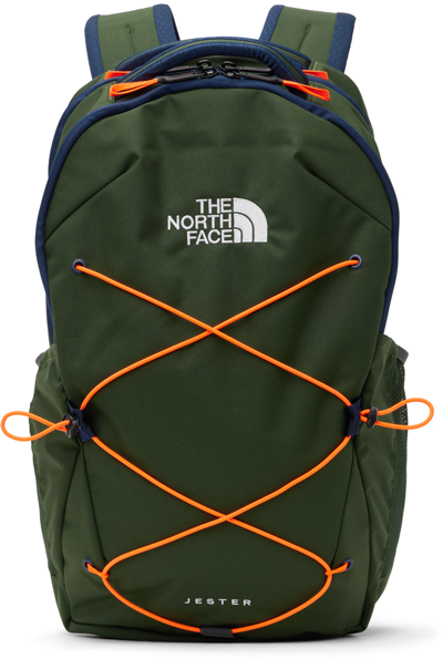 Shop The North Face Green Jester Backpack In Olc Pine Needle/summ