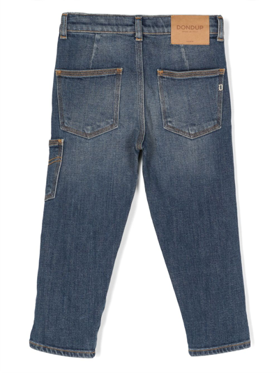 Shop Dondup Mid-rise Washed Jeans In Blue