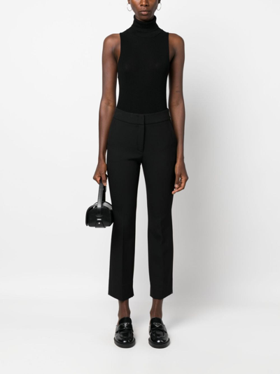 Peserico Women's Viscose Blend Trousers In Black