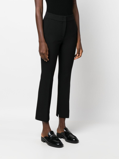 Peserico Women's Viscose Blend Trousers In Black