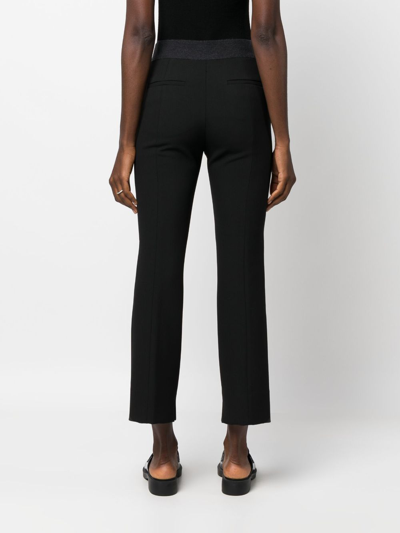 Peserico Women's Viscose Blend Trousers In Black
