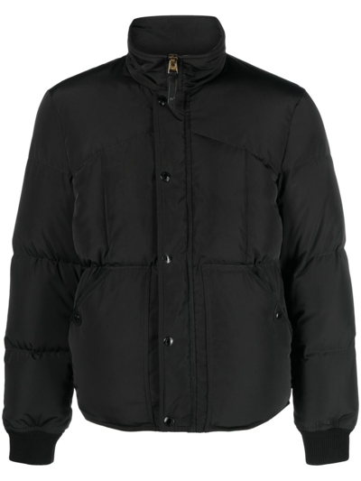 Shop Tom Ford Down Quilted Jacket In Black