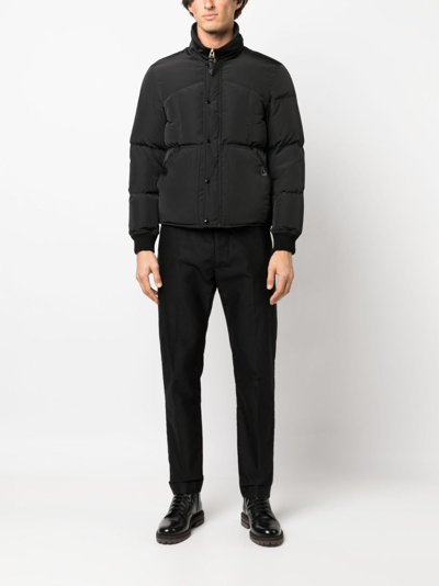 Shop Tom Ford Down Quilted Jacket In Black