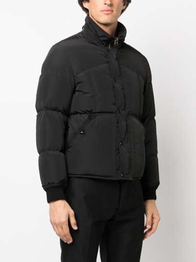 Shop Tom Ford Down Quilted Jacket In Black