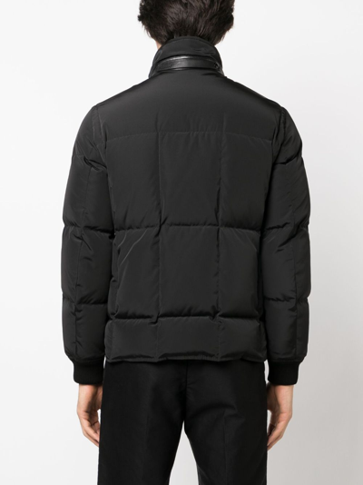 Shop Tom Ford Down Quilted Jacket In Black