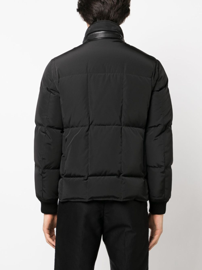 Tom Ford Quilted Down Jacket In Black