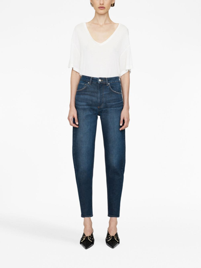 Anine Bing Clyde Jean In Mare Blue In Blue