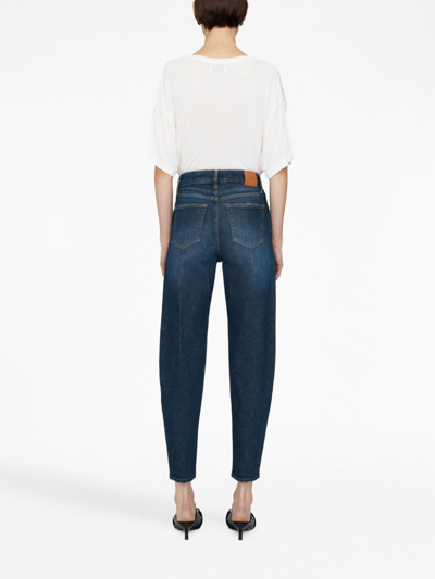 Anine Bing Clyde Jean In Mare Blue In Blue