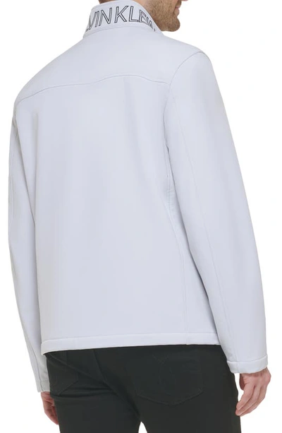 Shop Calvin Klein Softshell Jacket In White