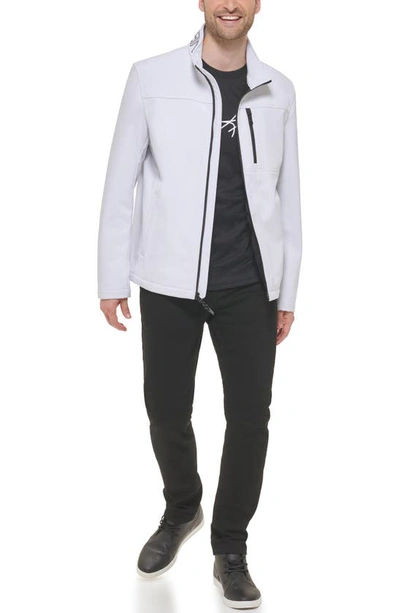 Shop Calvin Klein Softshell Jacket In White