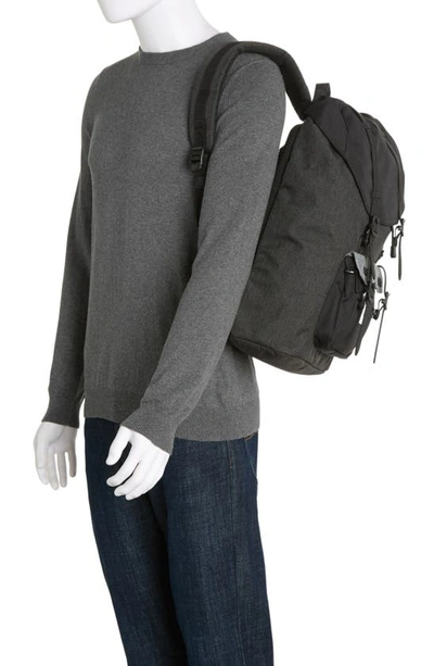 Shop Herschel Supply Co Little America Backpack In Black Crosshatch/ Raven