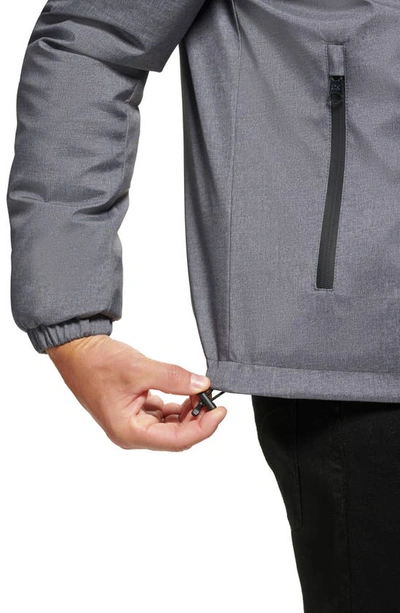 Calvin Klein Water Resistant Hooded Jacket In Lt Grey Heather