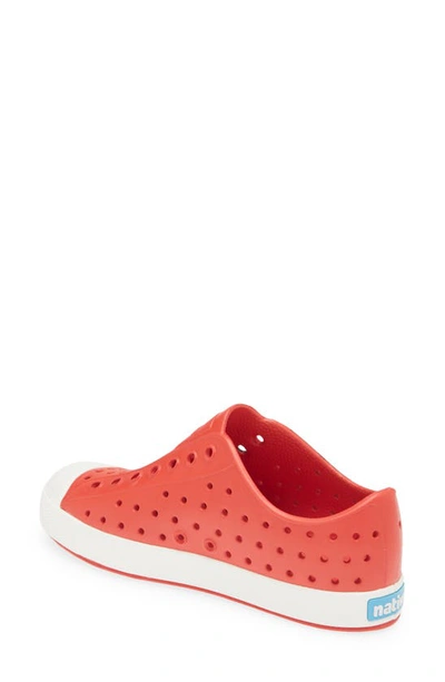 Shop Native Shoes X Disney Kids' Jefferson Print Slip-on Sneaker In Torch Red/classic Mickey