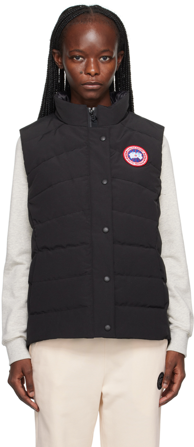 Shop Canada Goose Black Freestyle Down Vest In 61 Black